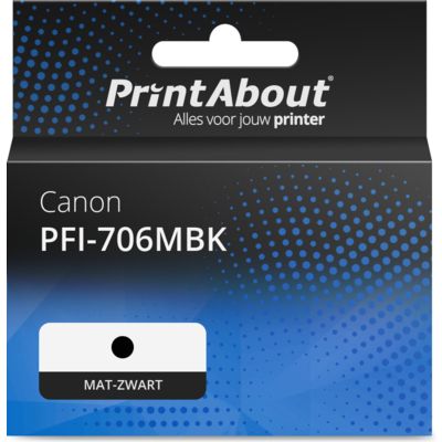 Huismerk Canon PFI-706MBK Inktcartridge Mat-zwart Hoge capaciteit