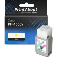 Huismerk Canon PFI-1000Y Inktcartridge Geel