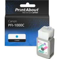 Huismerk Canon PFI-1000C Inktcartridge Cyaan