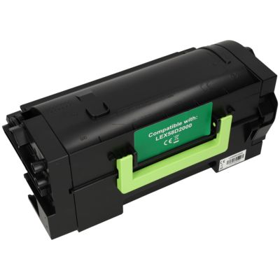 Huismerk Lexmark 58D2000 Toner Zwart