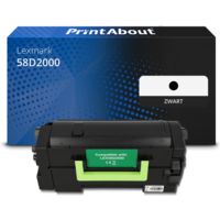 Huismerk Lexmark 58D2000 Toner Zwart