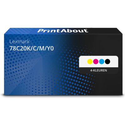 Huismerk Lexmark 78C20K/C/M/Y0 Toner 4-kleuren Multipack