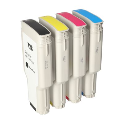 Huismerk HP F9J64/65/67/68A (728) Inktcartridge 4-kleuren Multipack Hoge capaciteit