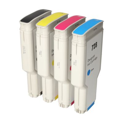 Huismerk HP F9J64/65/67/68A (728) Inktcartridge 4-kleuren Multipack Hoge capaciteit
