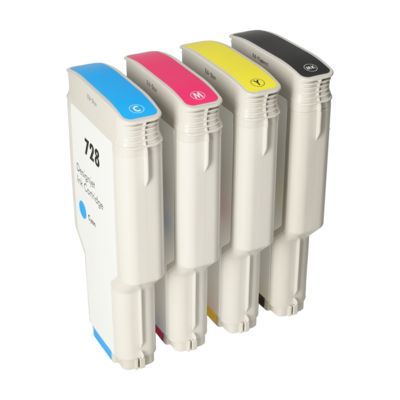 Huismerk HP F9J64/65/67/68A (728) Inktcartridge 4-kleuren Multipack Hoge capaciteit