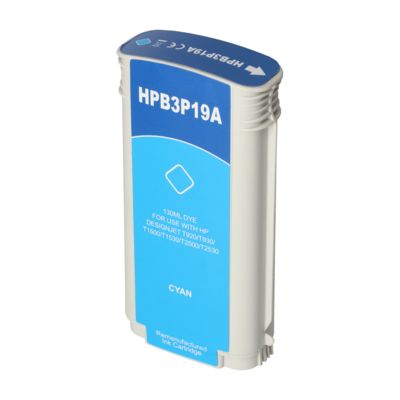 Huismerk HP 727 (B3P19A) Inktcartridge Cyaan Hoge capaciteit