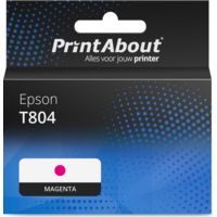 Huismerk Epson T804 (C13T804300) Inktcartridge Magenta