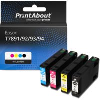 Huismerk Epson T7891/92/93/94 Inktcartridge 4-kleuren Multipack