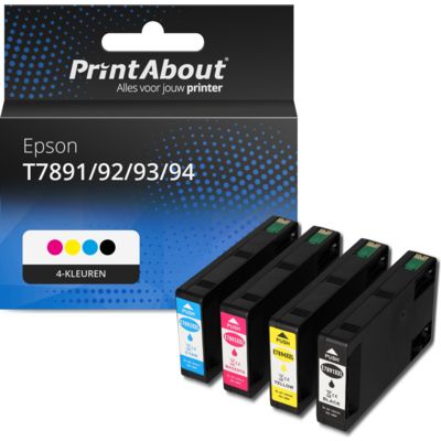 Huismerk Epson T7891/92/93/94 Inktcartridge 4-kleuren Multipack