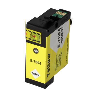 Huismerk Epson T7604 Inktcartridge Geel