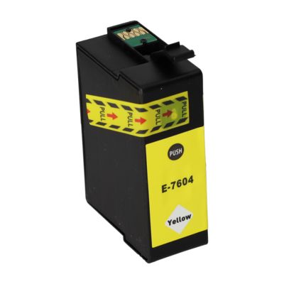 Huismerk Epson T7604 Inktcartridge Geel