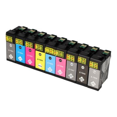 Huismerk Epson T7601/02/03/04/05/06/07/08/09 Inktcartridge Kleurenbundels Multipack