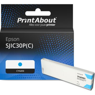 Huismerk Epson SJIC30P(C) Inktcartridge Cyaan