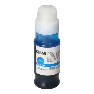 Huismerk Canon GI-50C Inktcartridge Cyaan Hoge capaciteit