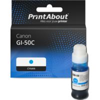 Huismerk Canon GI-50C Inktcartridge Cyaan Hoge capaciteit