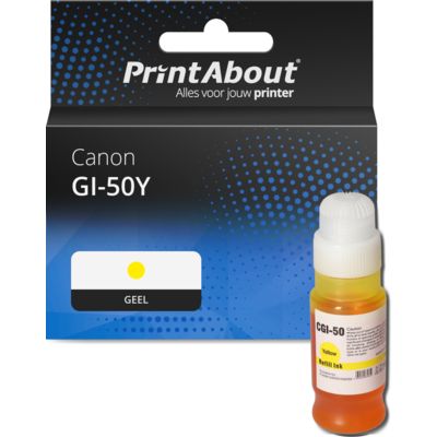 Huismerk Canon GI-50Y Inktcartridge Geel Hoge capaciteit