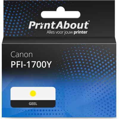 Huismerk Canon PFI-1700Y Inktcartridge Geel