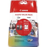 Canon PG-540L / CL-541XL photo value pack Inktcartridge Zwart + 3 kleuren Multipack