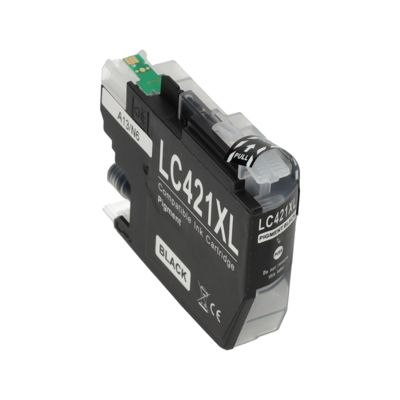 PrintAbout Huismerk vervangt Brother LC-421XLBK Inktcartridge Zwart Hoge capaciteit