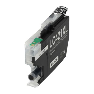 PrintAbout Huismerk vervangt Brother LC-421XLBK Inktcartridge Zwart Hoge capaciteit