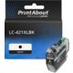 PrintAbout Huismerk vervangt Brother LC-421XLBK Inktcartridge Zwart Hoge capaciteit