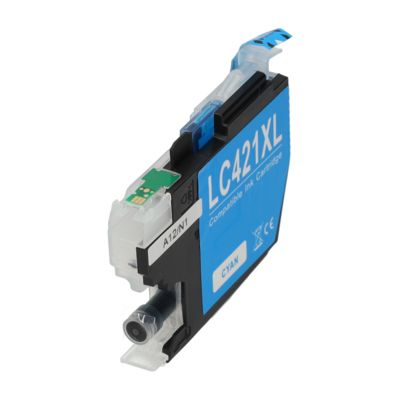 PrintAbout Huismerk vervangt Brother LC-421XLC Inktcartridge Cyaan Hoge capaciteit
