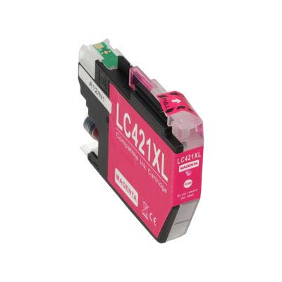 PrintAbout Huismerk vervangt Brother LC-421XLM Inktcartridge Magenta Hoge capaciteit