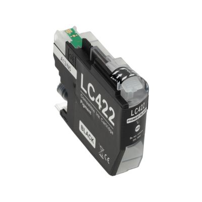 PrintAbout Huismerk vervangt Brother LC-422BK Inktcartridge Zwart