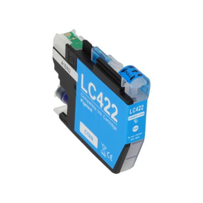 PrintAbout Huismerk vervangt Brother LC-422C Inktcartridge Cyaan