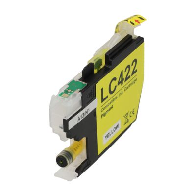 PrintAbout Huismerk vervangt Brother LC-422Y Inktcartridge Geel