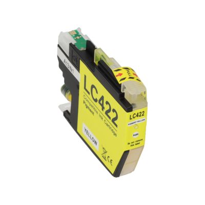 PrintAbout Huismerk vervangt Brother LC-422Y Inktcartridge Geel