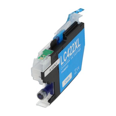 PrintAbout Huismerk vervangt Brother LC-422XLC Inktcartridge Cyaan Hoge capaciteit