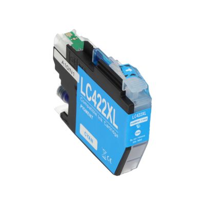 PrintAbout Huismerk vervangt Brother LC-422XLC Inktcartridge Cyaan Hoge capaciteit
