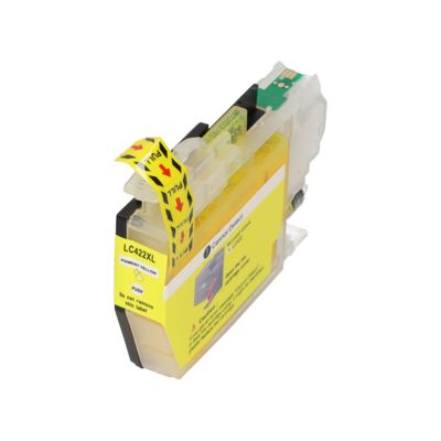 Huismerk Brother LC-422XLY Inktcartridge Geel Hoge capaciteit