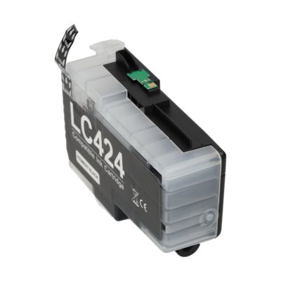 PrintAbout Huismerk vervangt Brother LC-424BK Inktcartridge Zwart