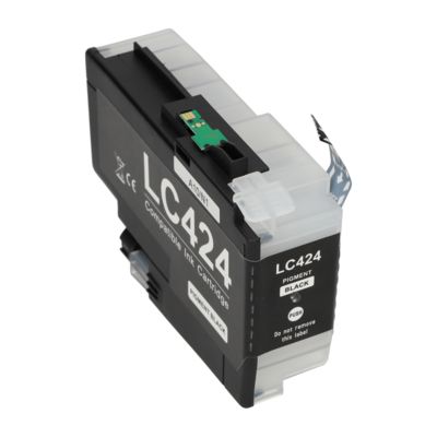 PrintAbout Huismerk vervangt Brother LC-424BK Inktcartridge Zwart
