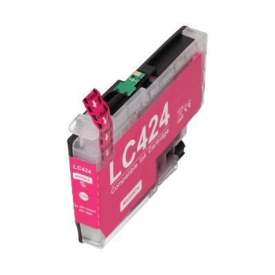 PrintAbout Huismerk vervangt Brother LC-424M Inktcartridge Magenta