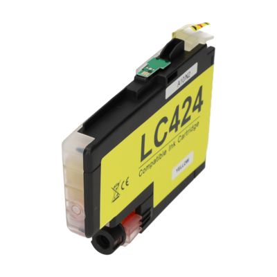 PrintAbout Huismerk vervangt Brother LC-424Y Inktcartridge Geel