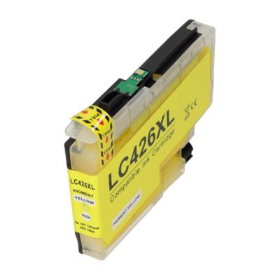 PrintAbout Huismerk vervangt Brother LC-426XLY Inktcartridge Geel Hoge capaciteit