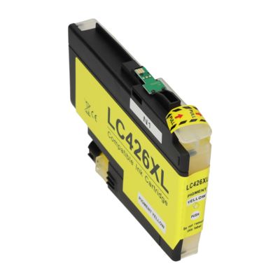 PrintAbout Huismerk vervangt Brother LC-426XLY Inktcartridge Geel Hoge capaciteit