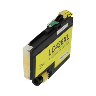 PrintAbout Huismerk vervangt Brother LC-426XLY Inktcartridge Geel Hoge capaciteit