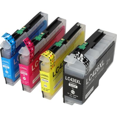 PrintAbout Huismerk vervangt Brother LC-426XLVAL Inktcartridge 4-kleuren Multipack Hoge capaciteit