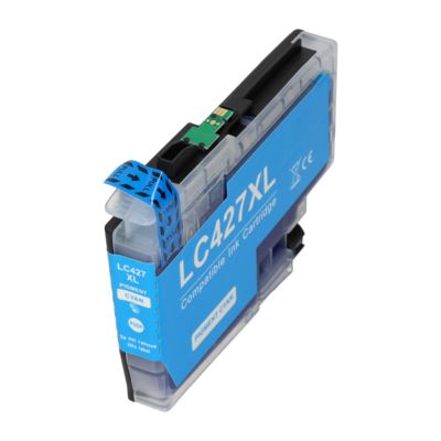PrintAbout Huismerk vervangt Brother LC-427XLC Inktcartridge Cyaan Hoge capaciteit