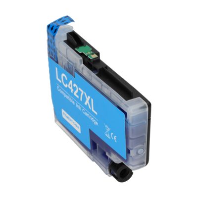 PrintAbout Huismerk vervangt Brother LC-427XLC Inktcartridge Cyaan Hoge capaciteit