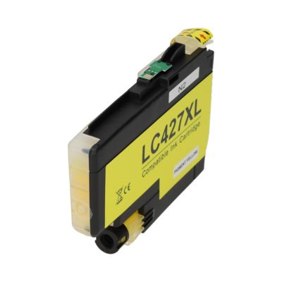 PrintAbout Huismerk vervangt Brother LC-427XLY Inktcartridge Geel Hoge capaciteit