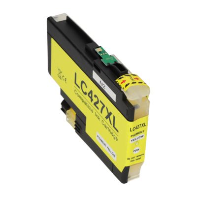 PrintAbout Huismerk vervangt Brother LC-427XLY Inktcartridge Geel Hoge capaciteit