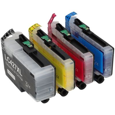 PrintAbout Huismerk vervangt Brother LC-427XLVAL Inktcartridge 4-kleuren Multipack Hoge capaciteit