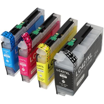 PrintAbout Huismerk vervangt Brother LC-427XLVAL Inktcartridge 4-kleuren Multipack Hoge capaciteit