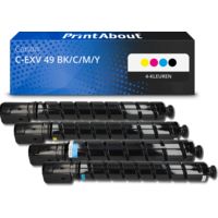 Huismerk Canon C-EXV 49 BK/C/M/Y Toner 4-kleuren Multipack