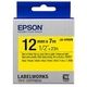 Epson LK-4YBVN Tape Zwart op geel